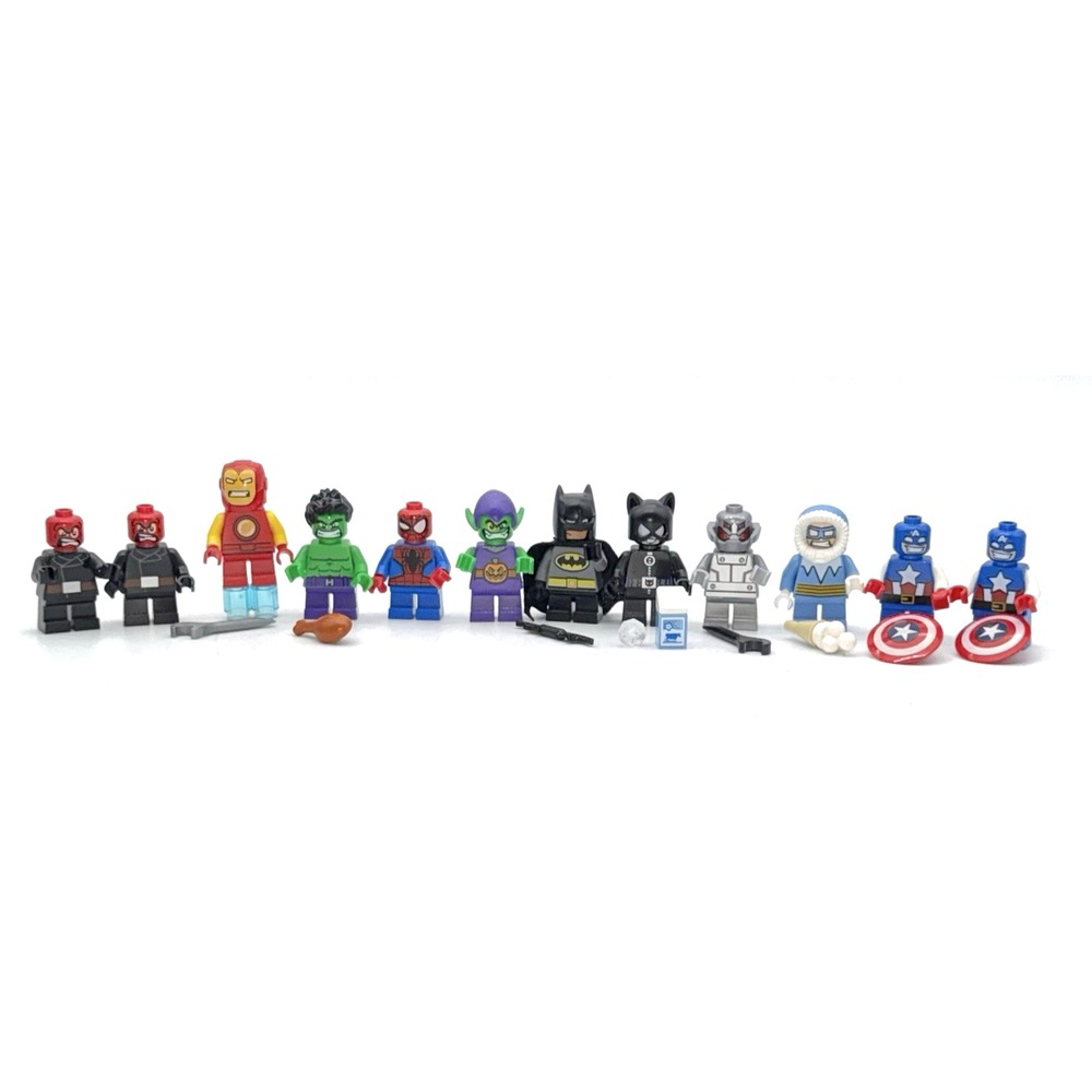 Lego Minifigures Mighty Micros Lot of 12 Minifigs Batman Catwoman Hulk Ultron ++